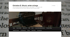 Desktop Screenshot of christineshuck.com